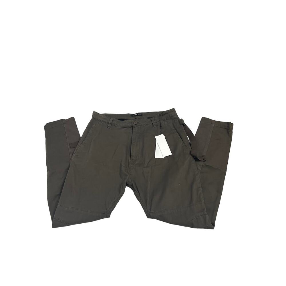 NWT! HELMUT LANG WOMEN BACK STRAP TROUSER BROWN 29